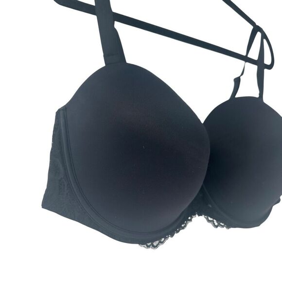 Auden Bra Lightly Lined Strapless Size 46D Black Underwired Removable Straps 46D - Picture 3 of 12